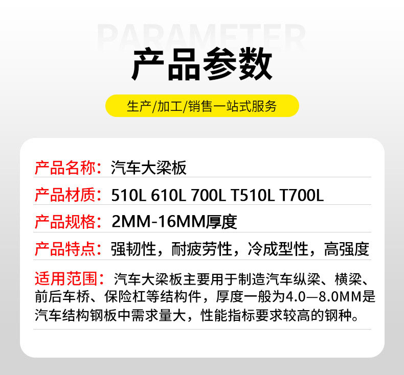 汽车大梁板